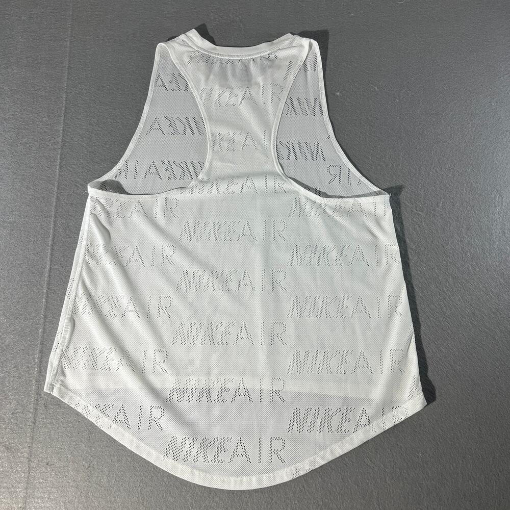 Nike Air Dri-FIT Women’s White Mesh Racerback Tank Top M - Picture 2 of 10